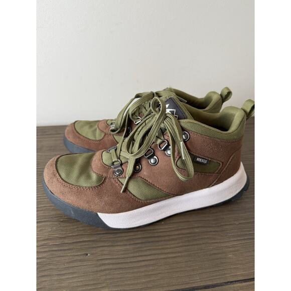 REI Co-op Trailmade Waterproof Hiking Boots Women's 9 Green Brown - Picture 3 of 8